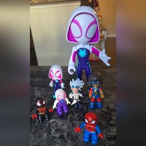 Marvel Action Figure Set - Red, Blue, Purple